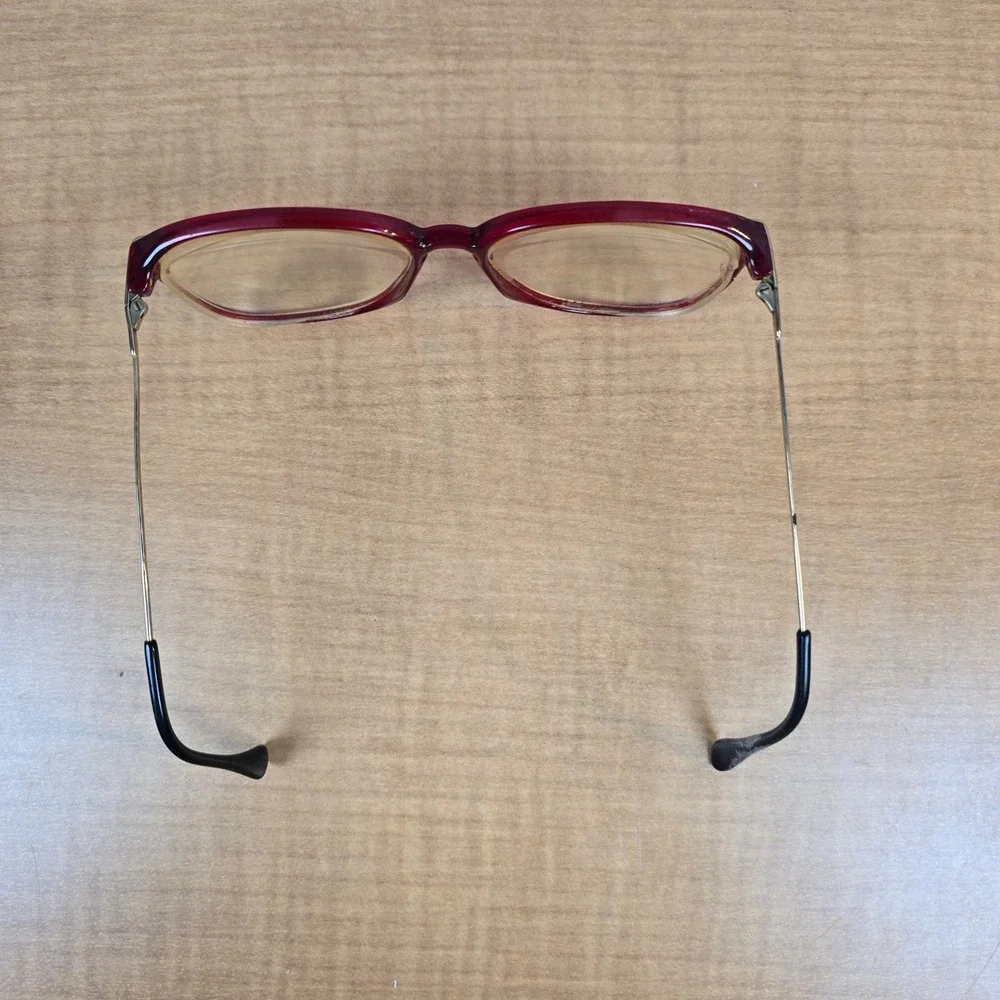 Red Rimmed Eye Glasses Frames Vintage